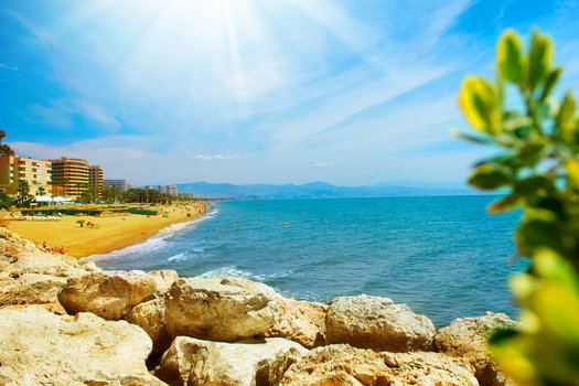 Sonne tanken in Málaga